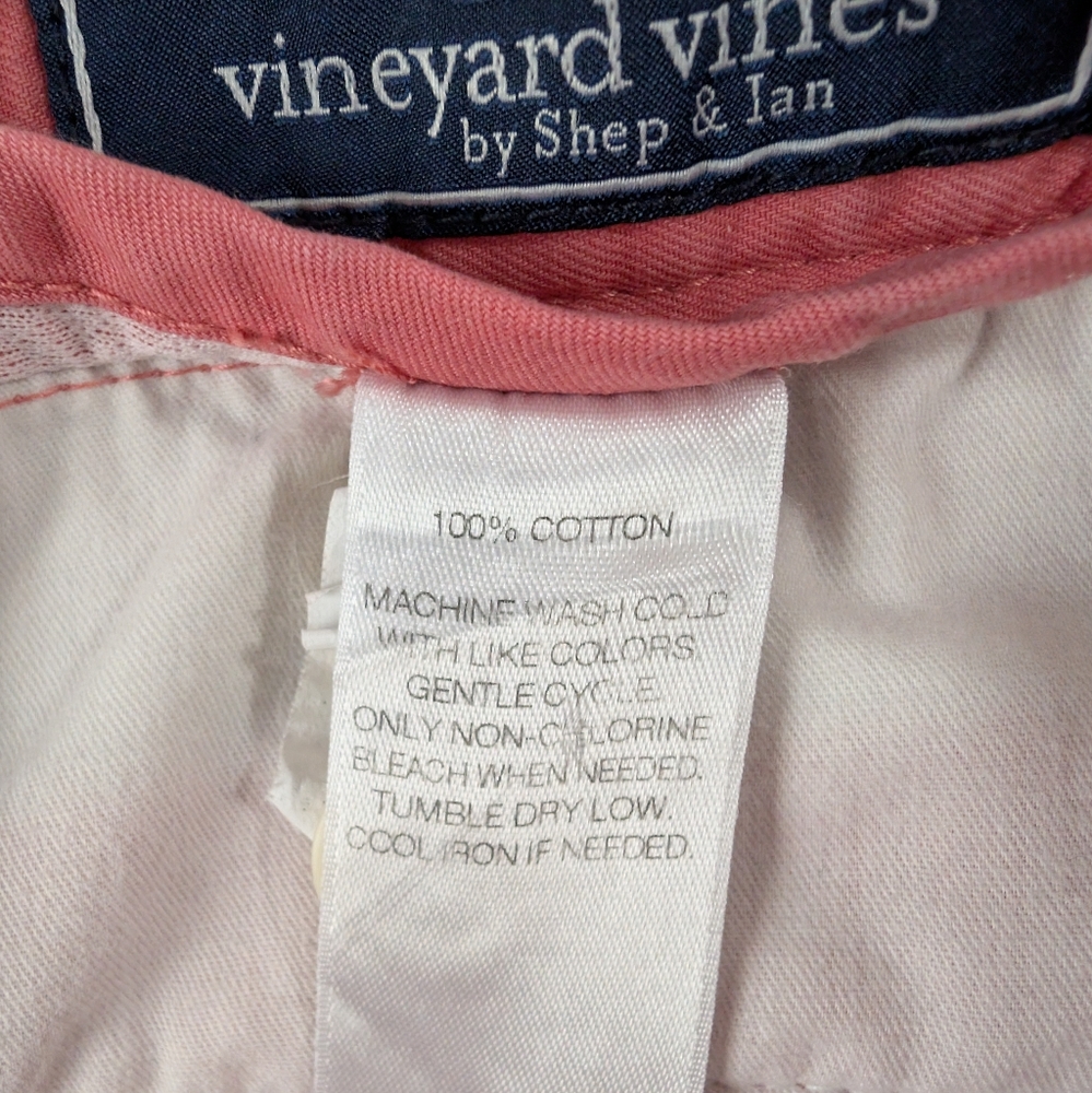 Men's Vineyard Vines Coral Shorts - Picture 4 of 7